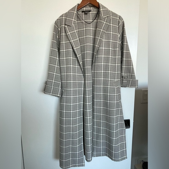 Primark Jackets & Blazers - Primark Black & White Plaid Blazer Size 4